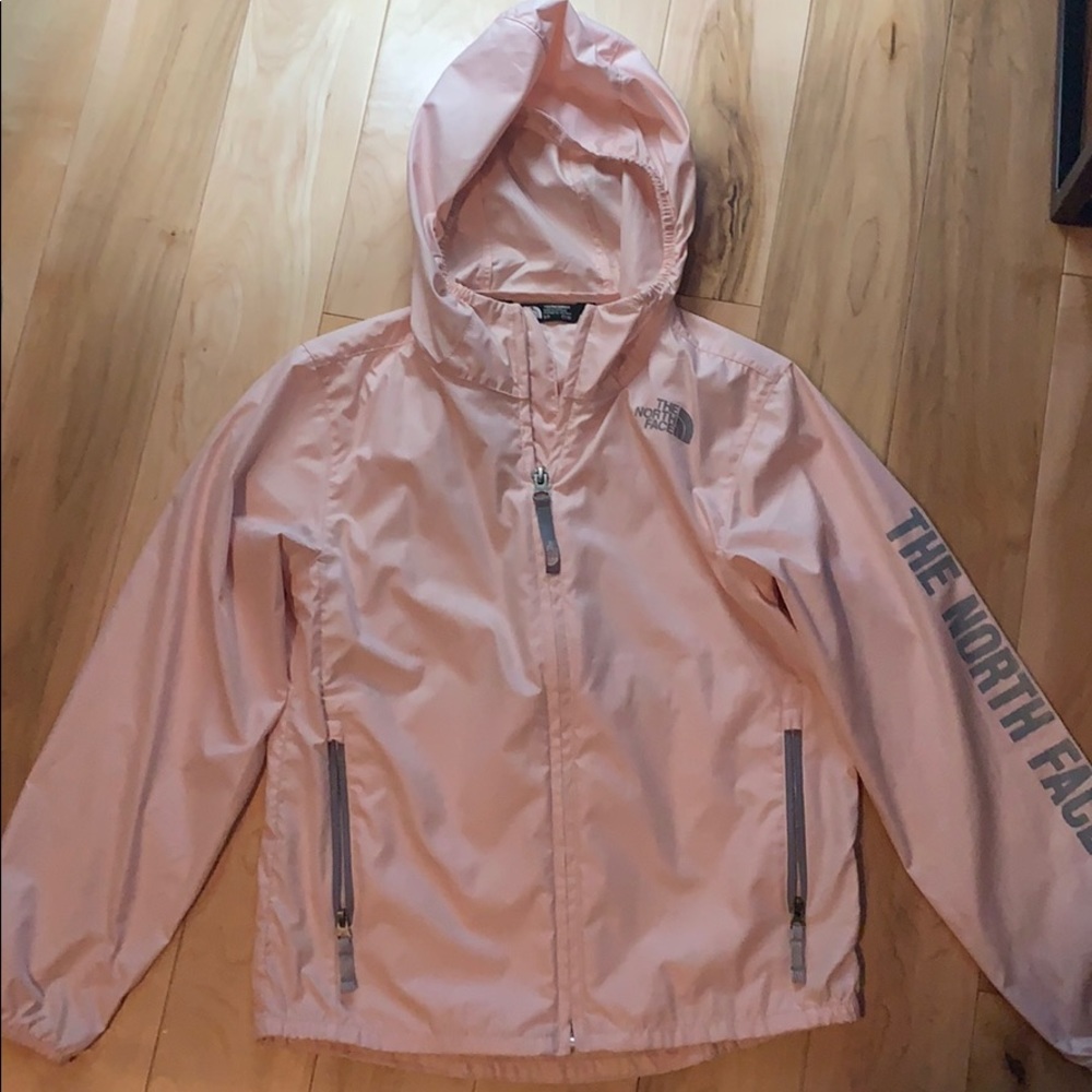 the north face pink wind breaker